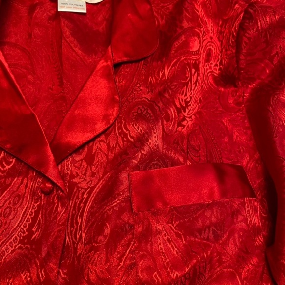 Vintage lingerie night dress button up nightie paisley - Picture 4 of 5